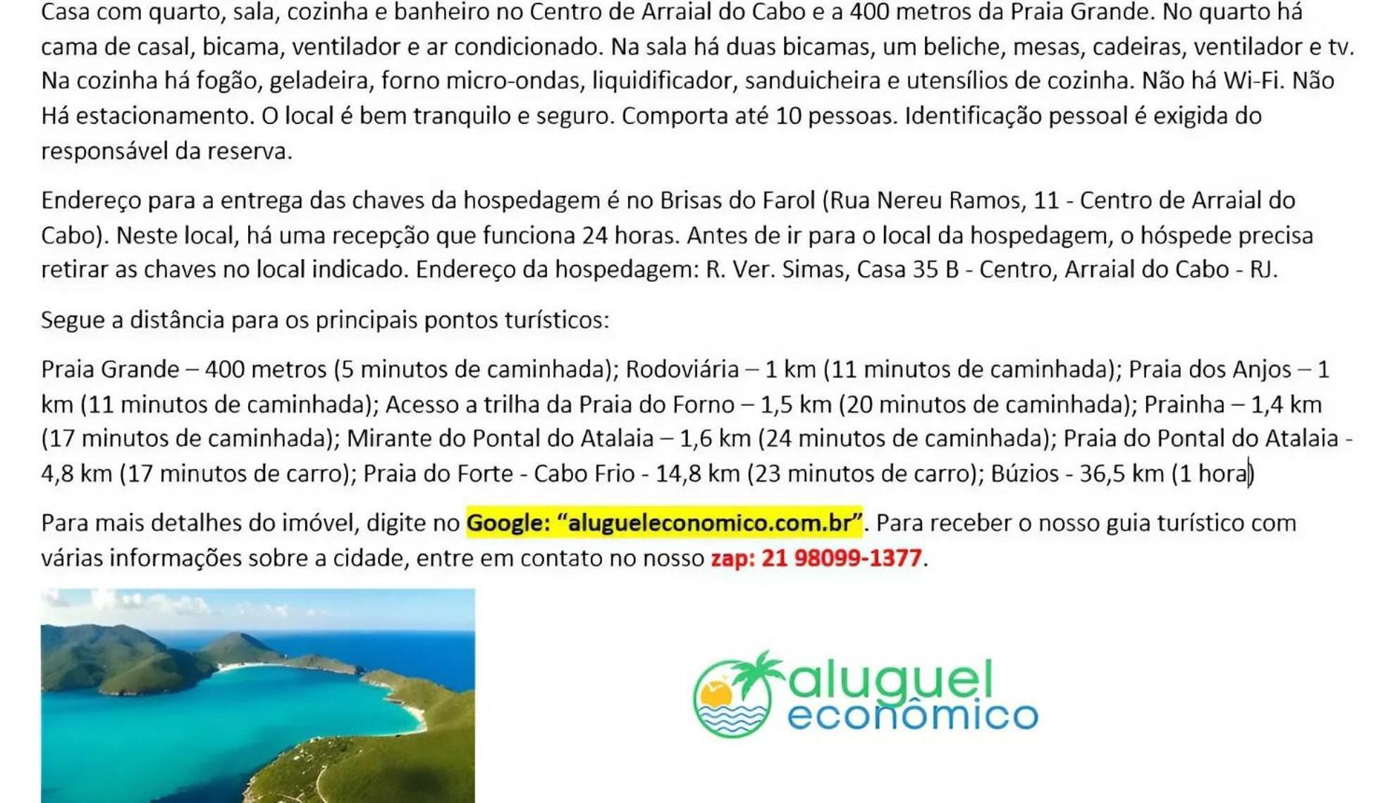 فيلا Casa - Centro - Arraial Do Cabo - Aluguel Economico المظهر الخارجي الصورة